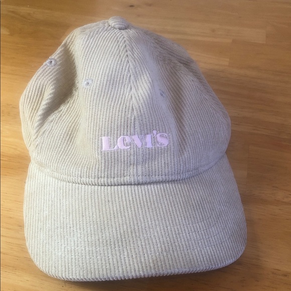 Levi's Accessories - Levi's Tan Corduroy Hat with Pink Logo